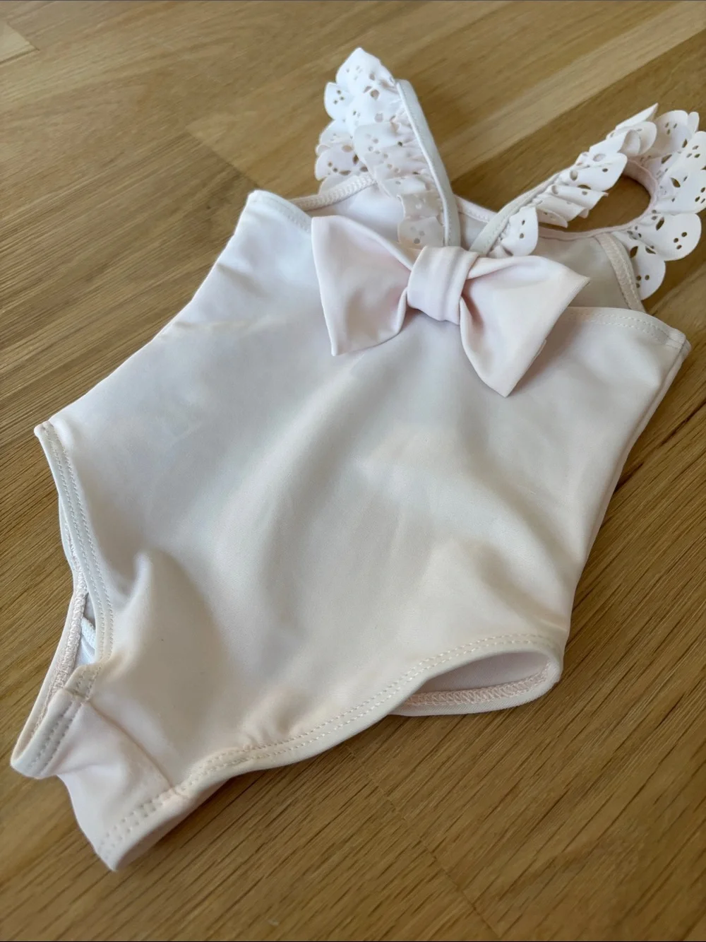 Lili Gaufrette Pale Pink One-Piece Swimsuit Size 1 Year